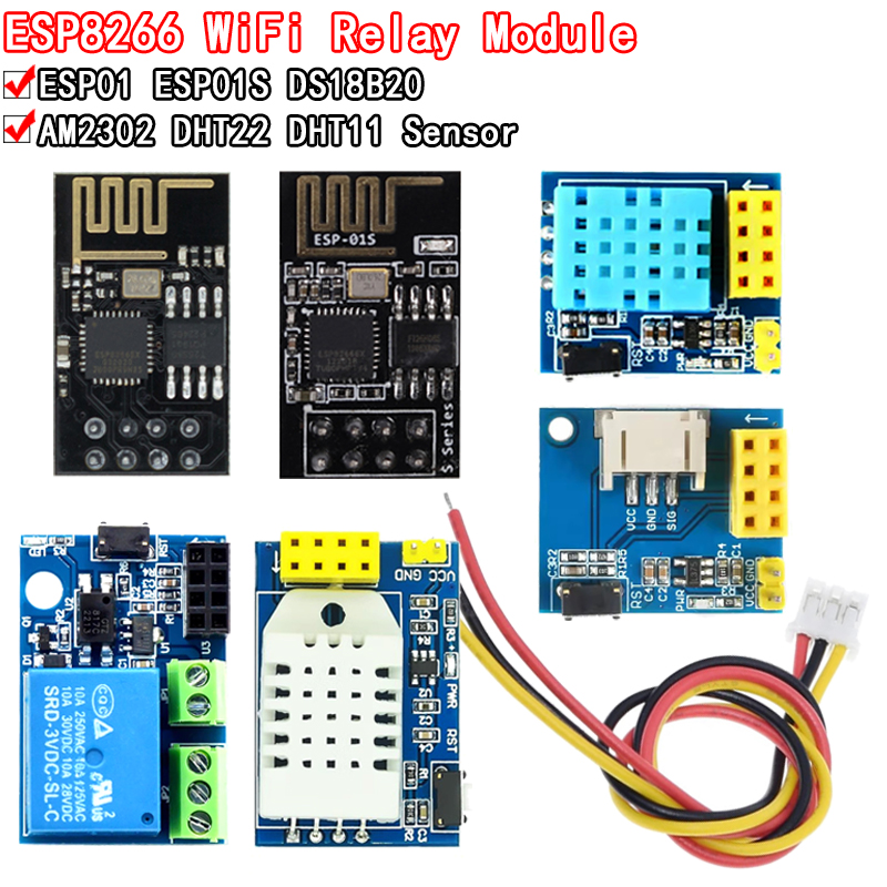 Esp8266 Relay Module - Esp8266 5v wifi relais modul ds18b20