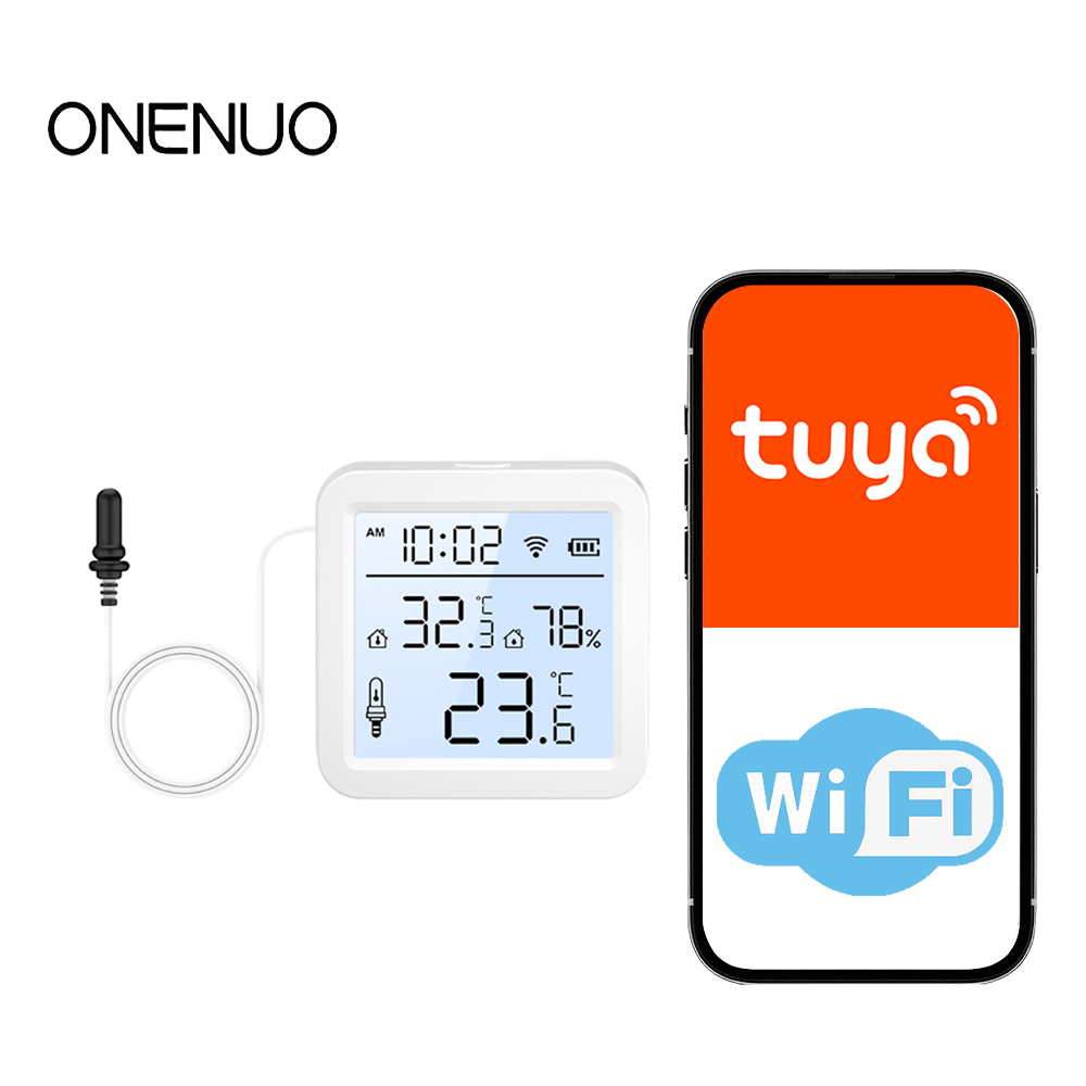 Wifi Thermostat - WLAN-Feuchtigkeits- und Temperatursensor mit externer Sonde