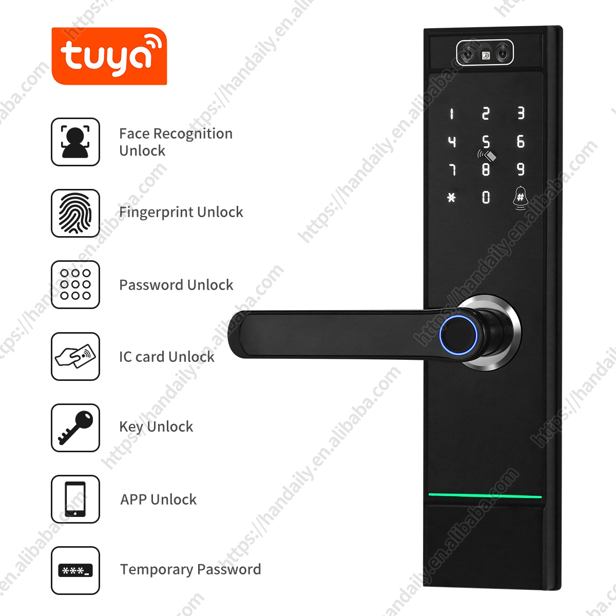 Hohe Sicherheit Großhandel 3d  – Smart Door Lock Wifi Bewertung und Preis